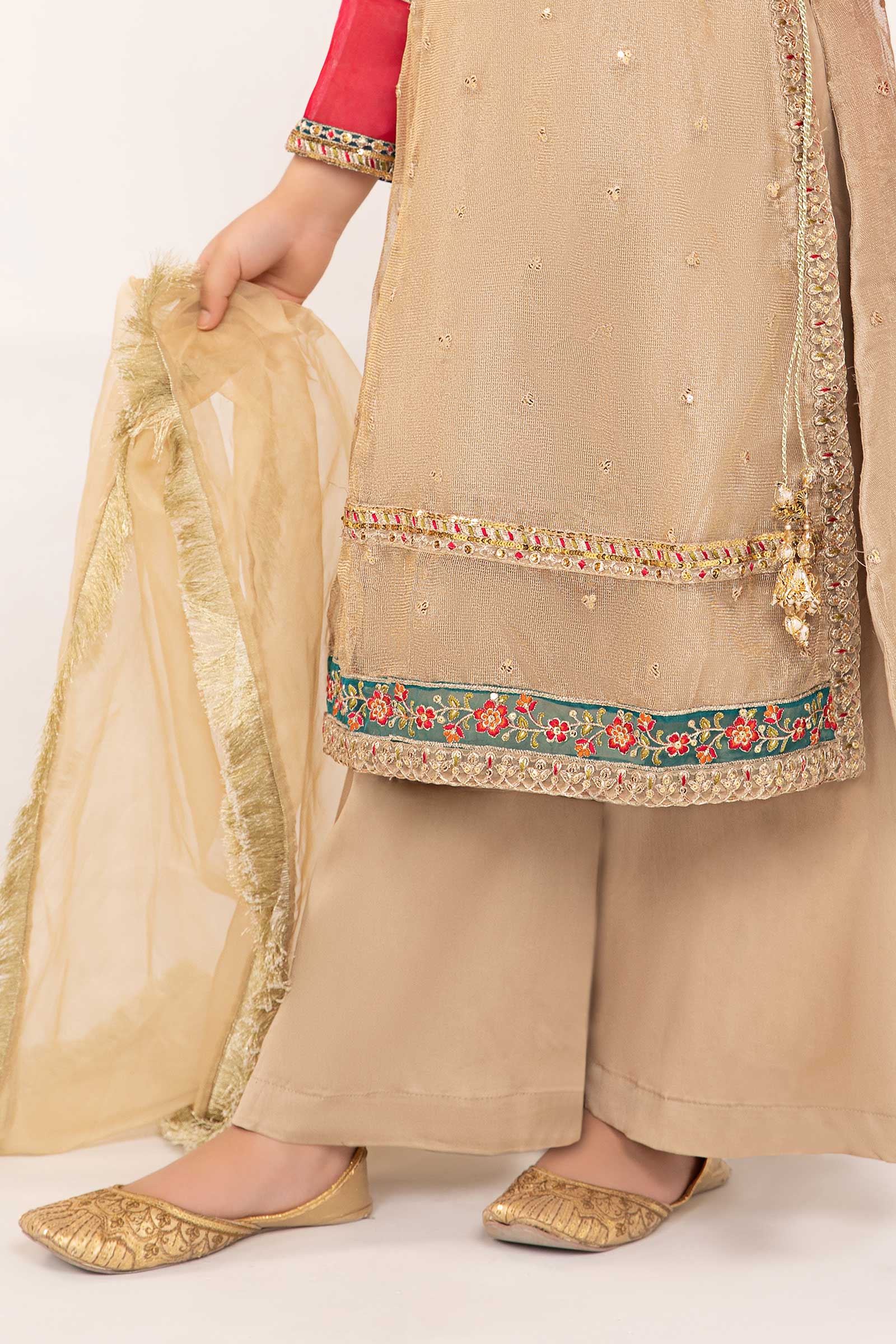 Maria B | 3 Piece Embroidered Zari Net Suit | MKS-PF24-03 - House Of Zarish