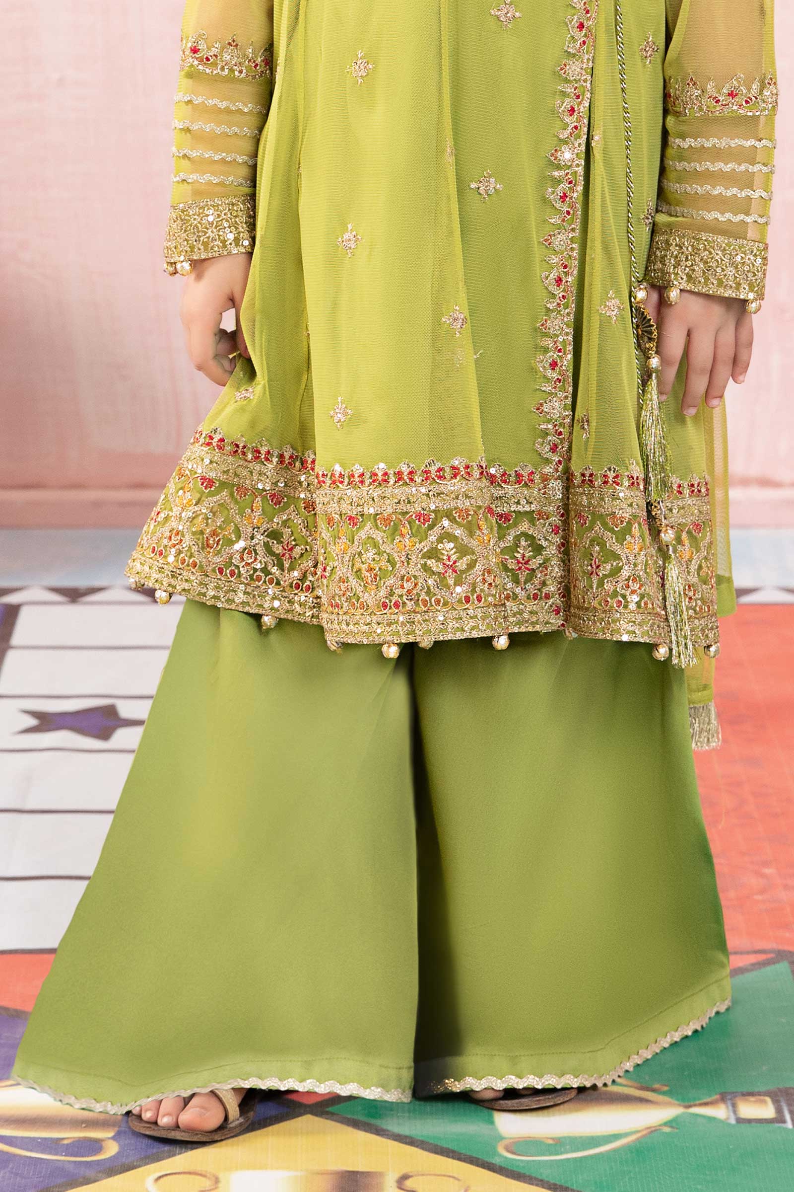 Maria B | 3 Piece Embroidered Net Suit | MKS-PF24-05 - House Of Zarish