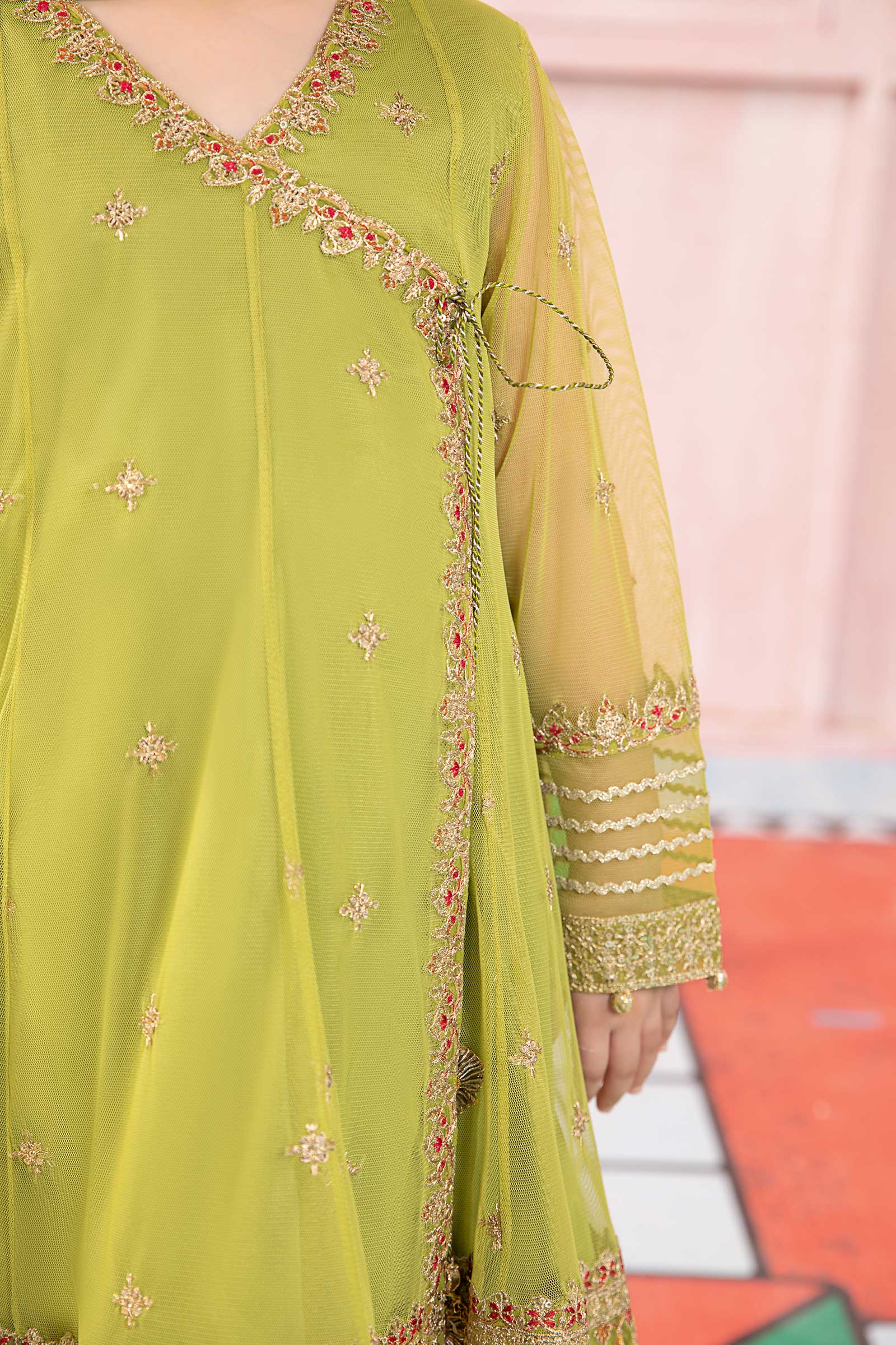 Maria B | 3 Piece Embroidered Net Suit | MKS-PF24-05 - House Of Zarish