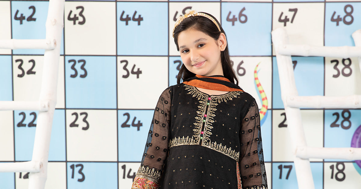 Maria B | 3 Piece Embroidered Cotton Zari Net Suit | MKS-PF24-06 - Libasekhas