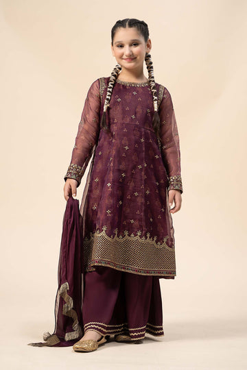Maria B | 3 Piece Embroidered Cotton Net Suit | MKS-W24-01 - Libasekhas
