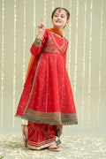 Maria B | 3 Piece Embroidered Raw Silk Suit | MKS-W24-02 - House Of Zarish