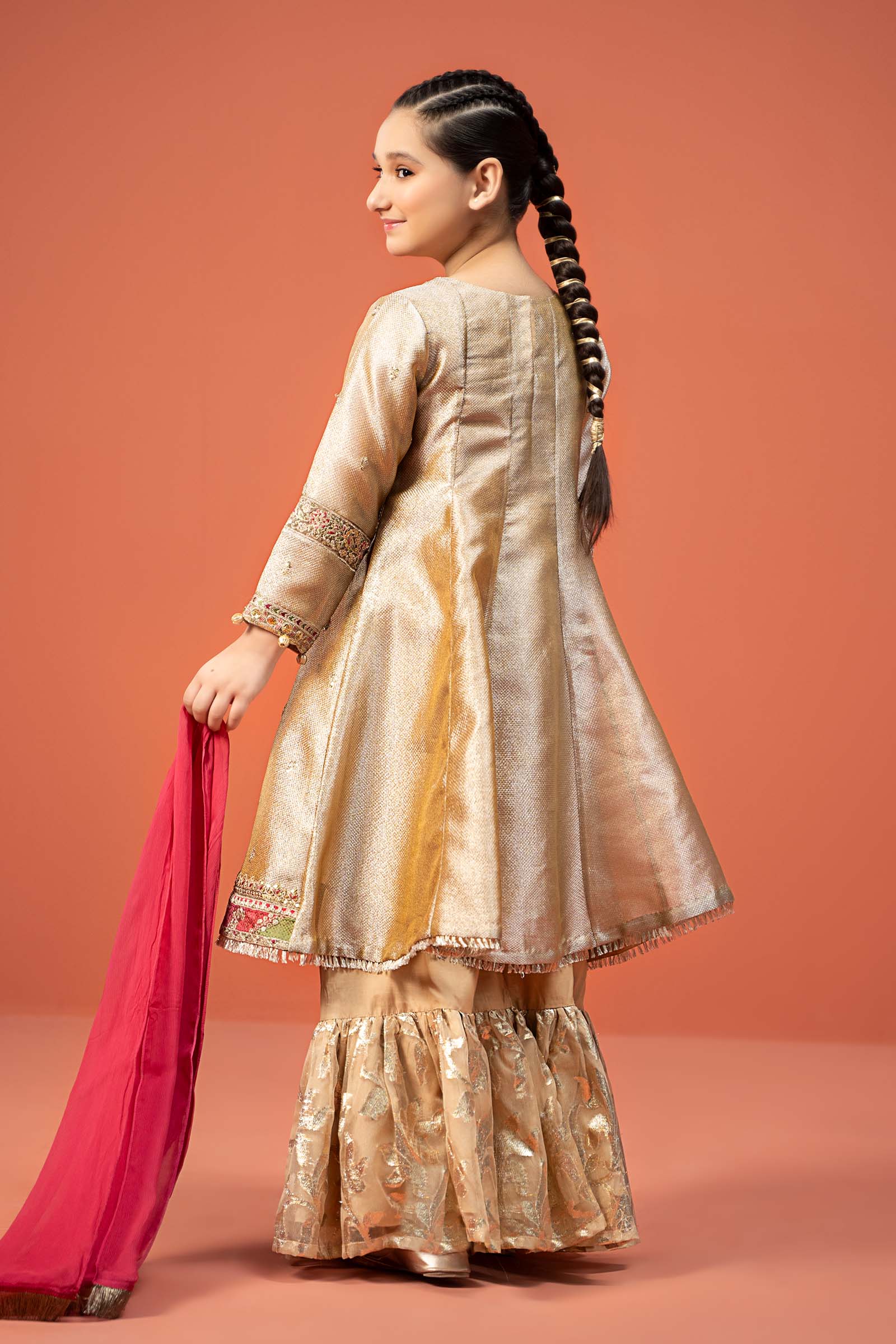Maria B | 3 Piece Embroidered Zari jacquard Suit | MKS-W24-03 - House Of Zarish