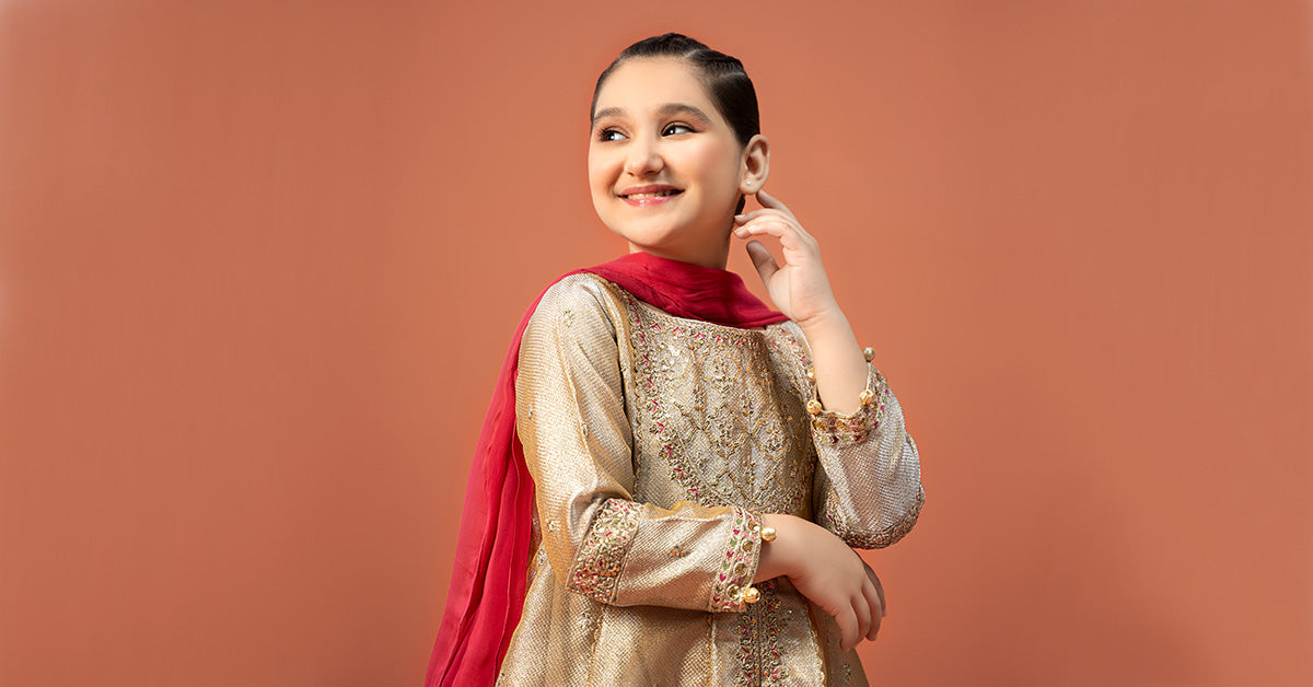 Maria B | 3 Piece Embroidered Zari jacquard Suit | MKS-W24-03 - House Of Zarish