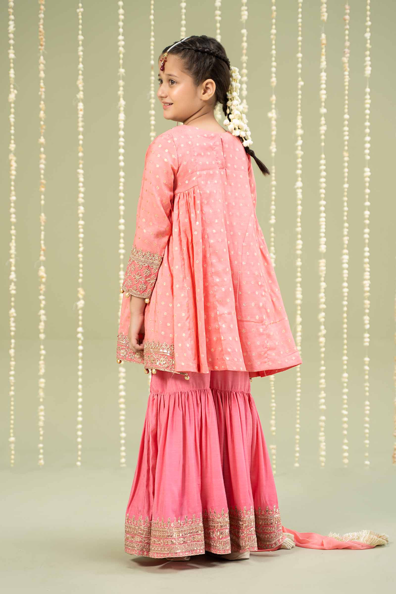 Maria B | 3 Piece Embroidered Paper Cotton Lurex Suit | MKS-W24-11 - House Of Zarish