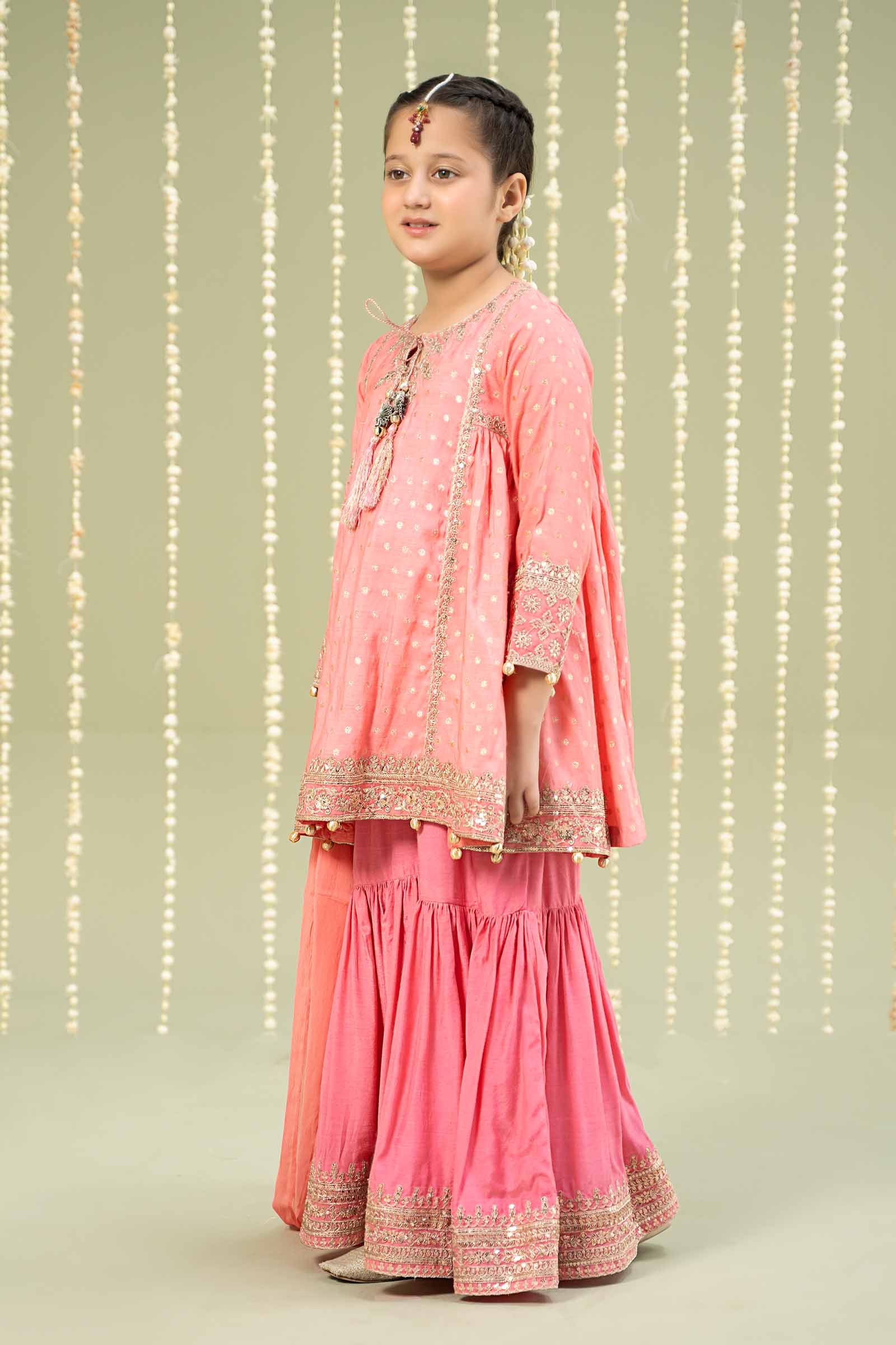 Maria B | 3 Piece Embroidered Paper Cotton Lurex Suit | MKS-W24-11 - House Of Zarish