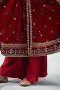 Maria B | 3 Piece Embroidered Velvet Suit | MKS-W24-17 - House Of Zarish