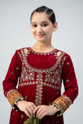 Maria B | 3 Piece Embroidered Velvet Suit | MKS-W24-17 - House Of Zarish