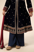Maria B | 3 Piece Embroidered Velvet Suit | MKS-W24-17 - House Of Zarish