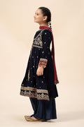 Maria B | 3 Piece Embroidered Velvet Suit | MKS-W24-17 - House Of Zarish
