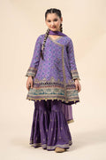 Maria B | 3 Piece Embroidered Raw Silk Suit | MKS-W24-20 - House Of Zarish