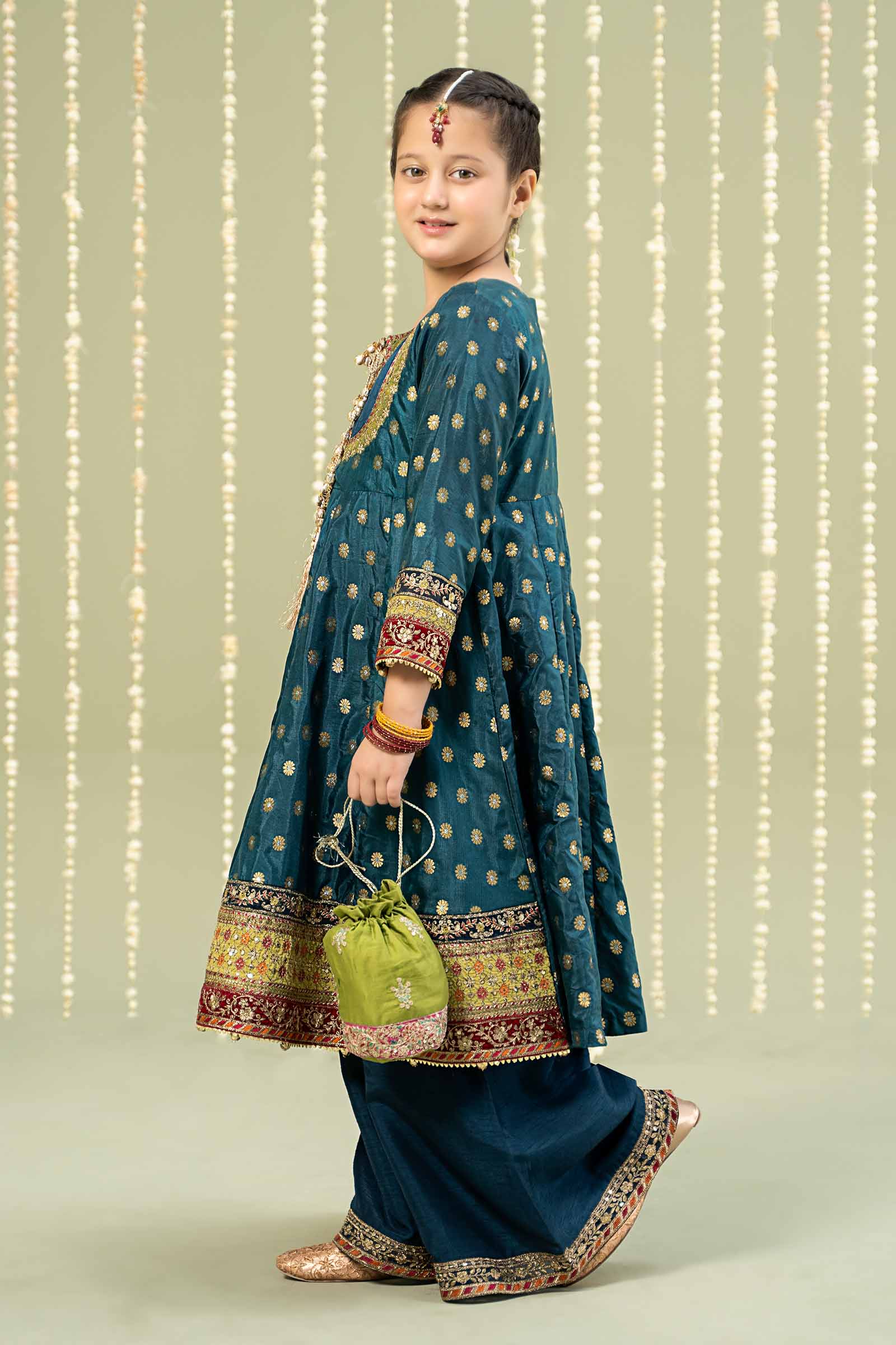 Maria B | 3 Piece Embroidered Jamawar Suit | MKS-W24-22 - Libasekhas