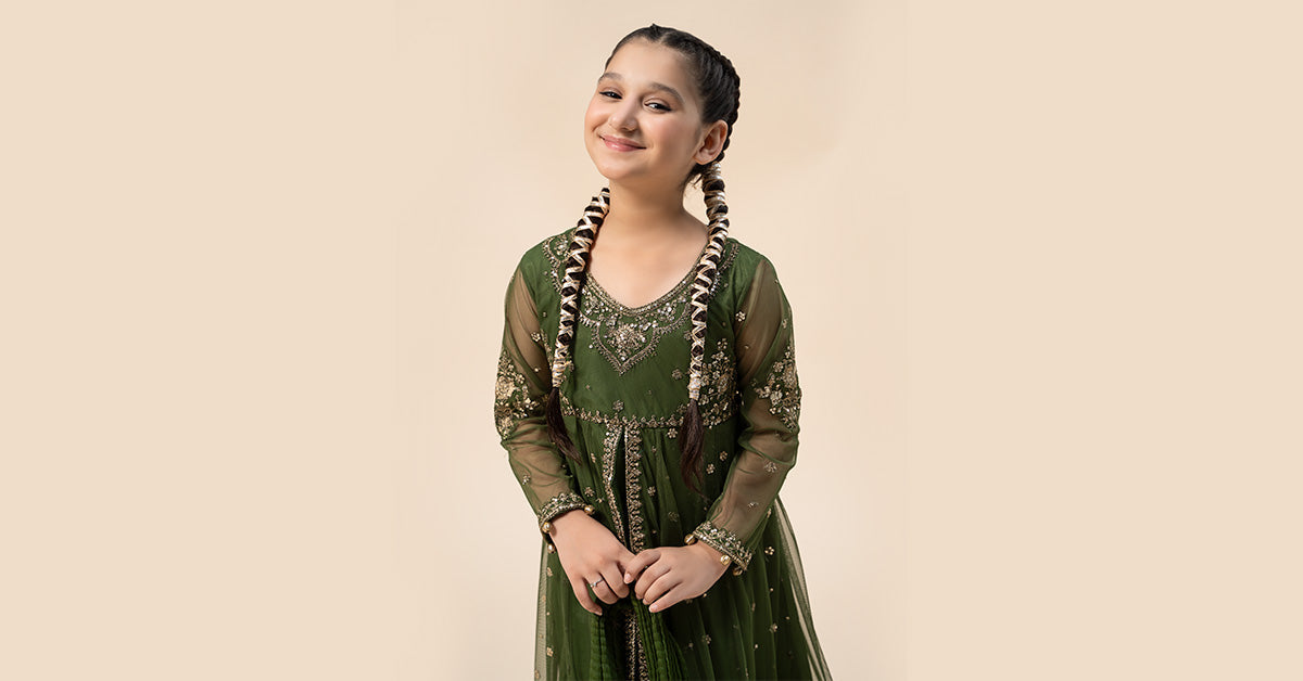 Maria B | 3 Piece Embroidered Net Suit | MKS-W24-25 - House Of Zarish