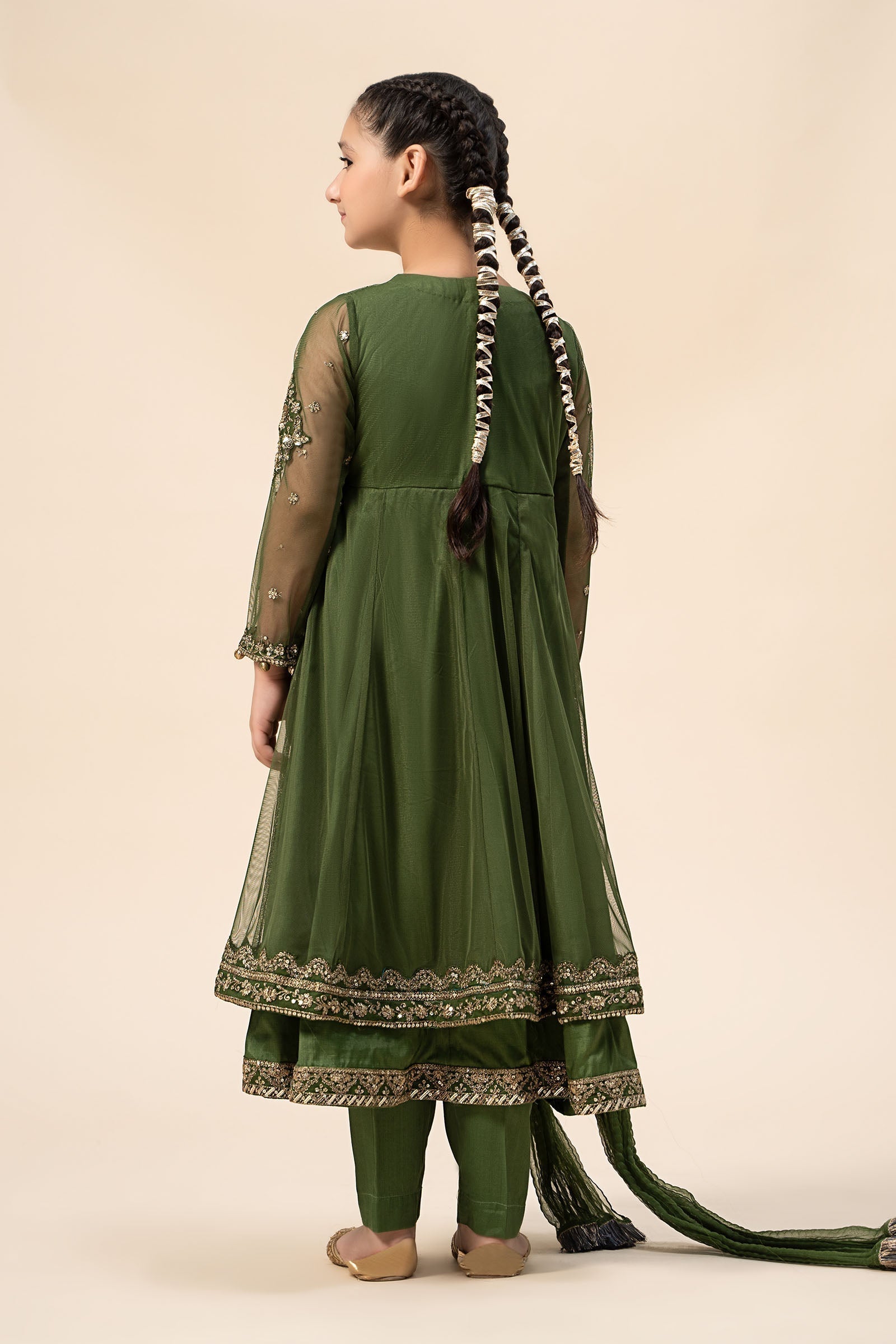 Maria B | 3 Piece Embroidered Net Suit | MKS-W24-25 - House Of Zarish