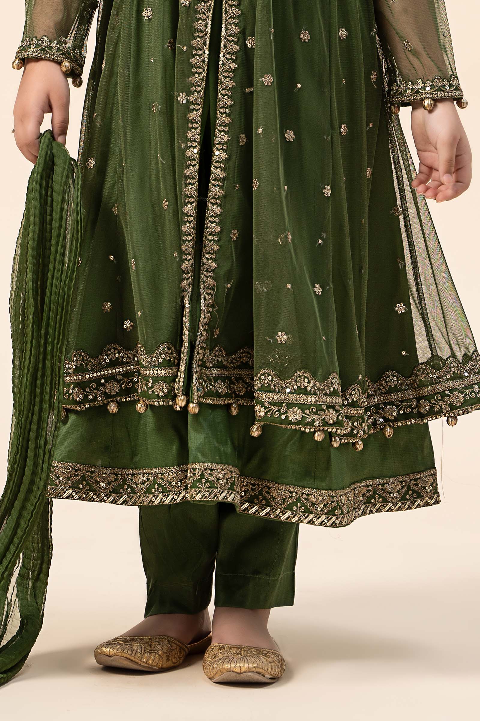 Maria B | 3 Piece Embroidered Net Suit | MKS-W24-25 - House Of Zarish