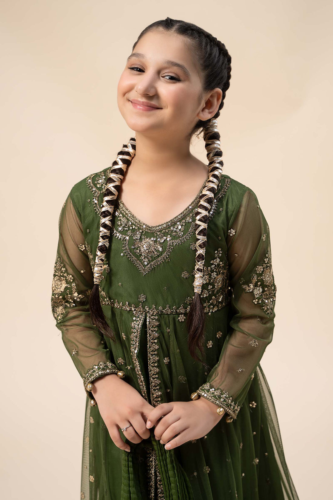 Maria B | 3 Piece Embroidered Net Suit | MKS-W24-25 - House Of Zarish