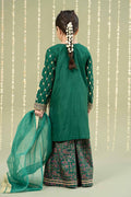 Maria B | 3 Piece Embroidered Raw Silk Suit | MKS-W24-28 - House Of Zarish