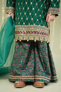 Maria B | 3 Piece Embroidered Raw Silk Suit | MKS-W24-28 - House Of Zarish
