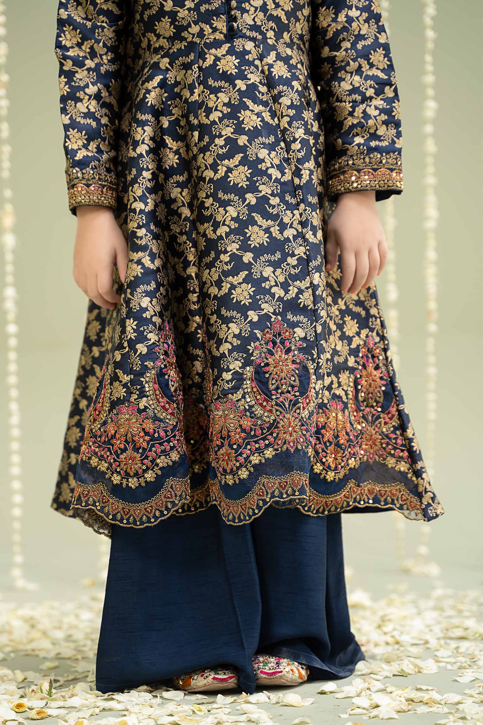 Maria B | 3 Piece Embroidered Jamawar Suit | MKS-W24-30 - House Of Zarish