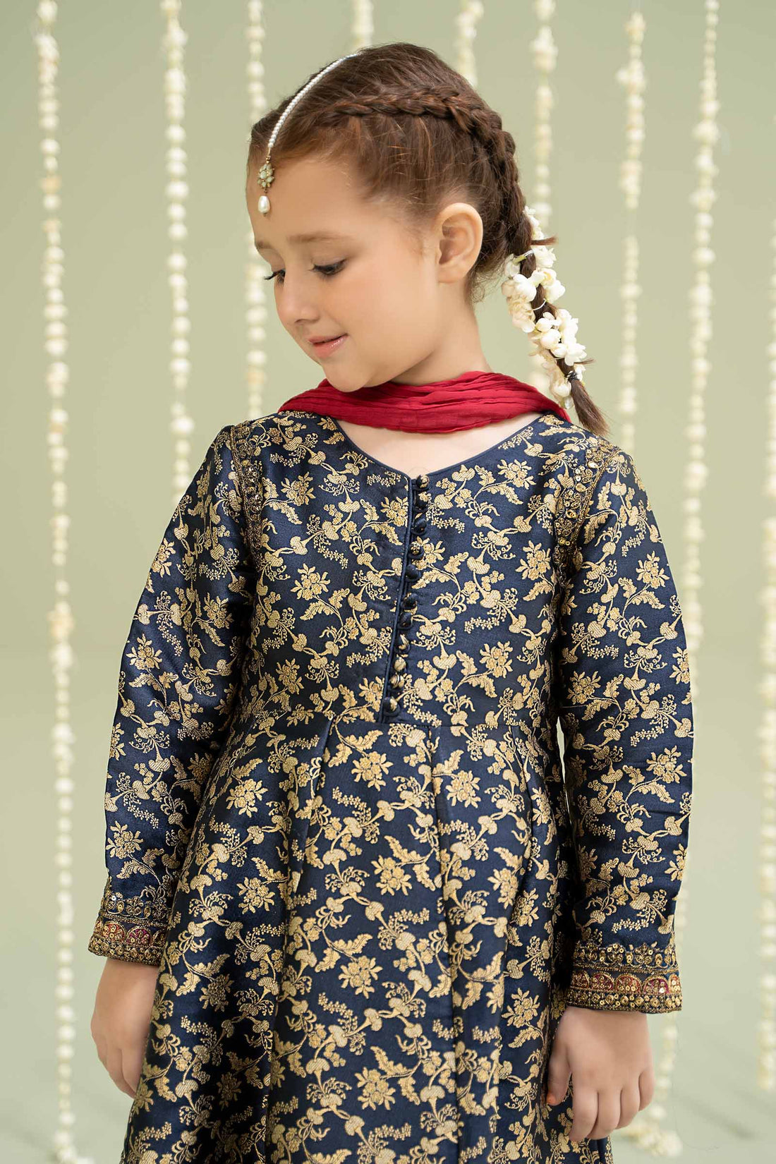 Maria B | 3 Piece Embroidered Jamawar Suit | MKS-W24-30 - House Of Zarish