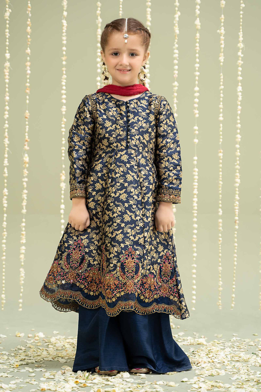 Maria B | 3 Piece Embroidered Jamawar Suit | MKS-W24-30 - House Of Zarish