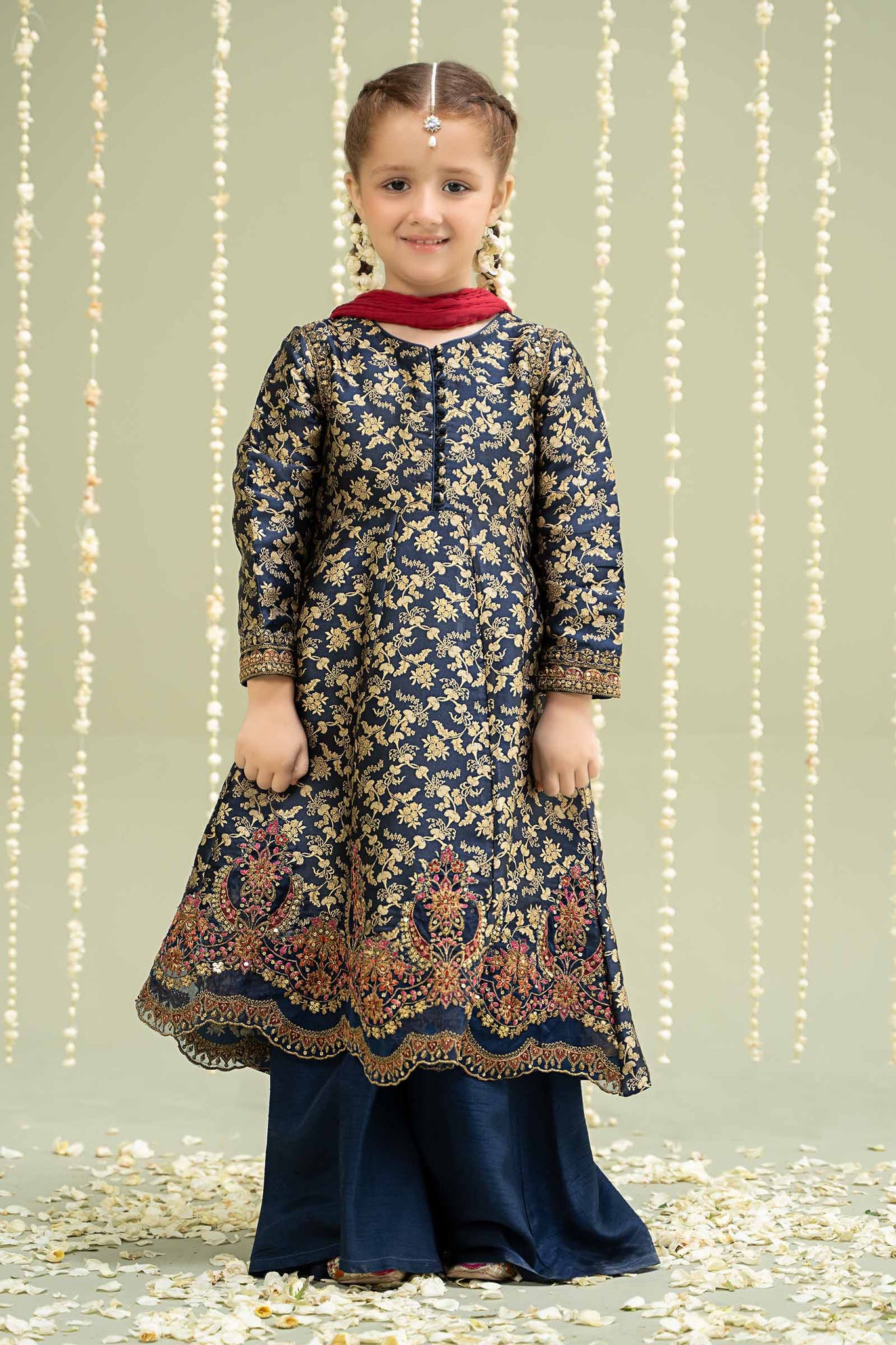 Maria B | 3 Piece Embroidered Jamawar Suit | MKS-W24-30 - Libasekhas