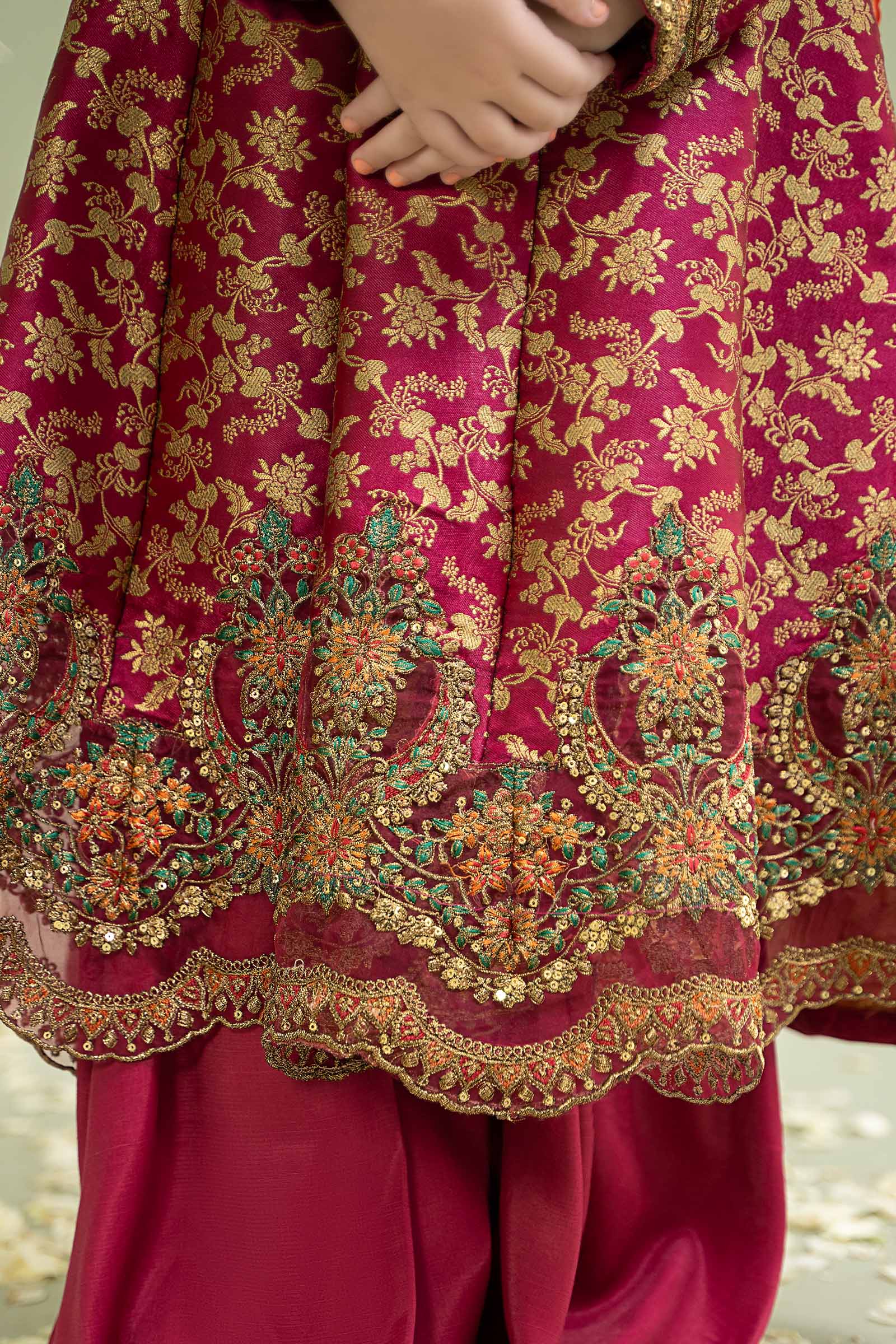 Maria B | 3 Piece Embroidered Jamawar Suit | MKS-W24-30 - House Of Zarish