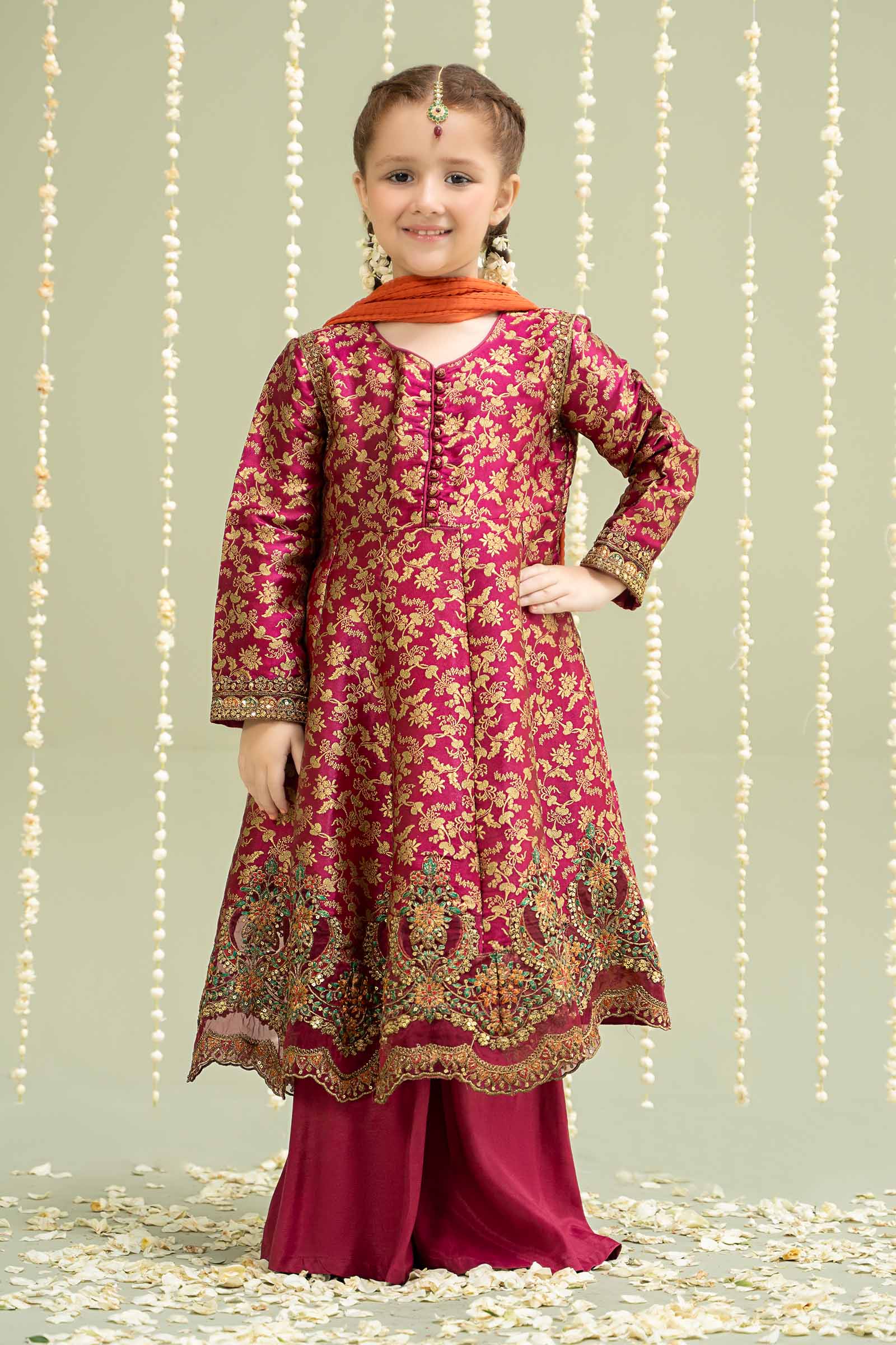 Maria B | 3 Piece Embroidered Jamawar Suit | MKS-W24-30 - Libasekhas