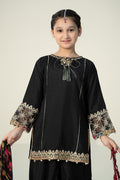 Maria B | 3 Piece Embroidered Raw Silk Suit | MKS-W24-31 - House Of Zarish