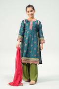 Maria B | 3 Piece Embroidered Raw Silk Suit | MKS-W24-33 - Libasekhas