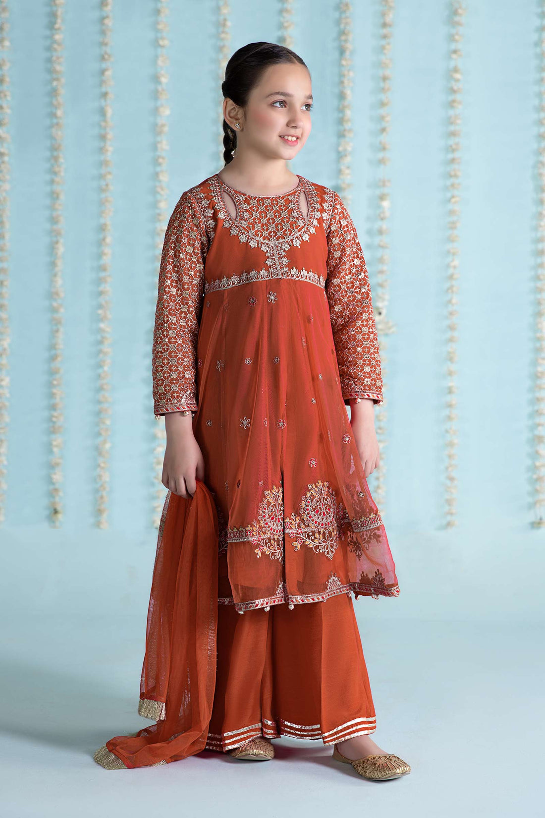 Maria B | 3 Piece Embroidered Net Suit | MKS-EA24-02 - House Of Zarish