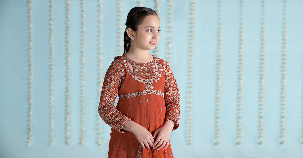Maria B | 3 Piece Embroidered Net Suit | MKS-EA24-02 - House Of Zarish