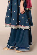 Maria B | 3 Piece Embroidered Raw Silk Suit | MKS-EF25-07 - Libasekhas