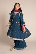 Maria B | 3 Piece Embroidered Raw Silk Suit | MKS-EF25-07 - House Of Zarish