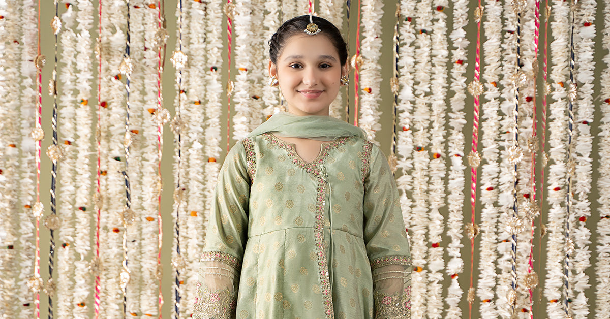 Maria B | 3 Piece Embroidered Cotton Lurex Suit | MKS-EF25-12 - House Of Zarish