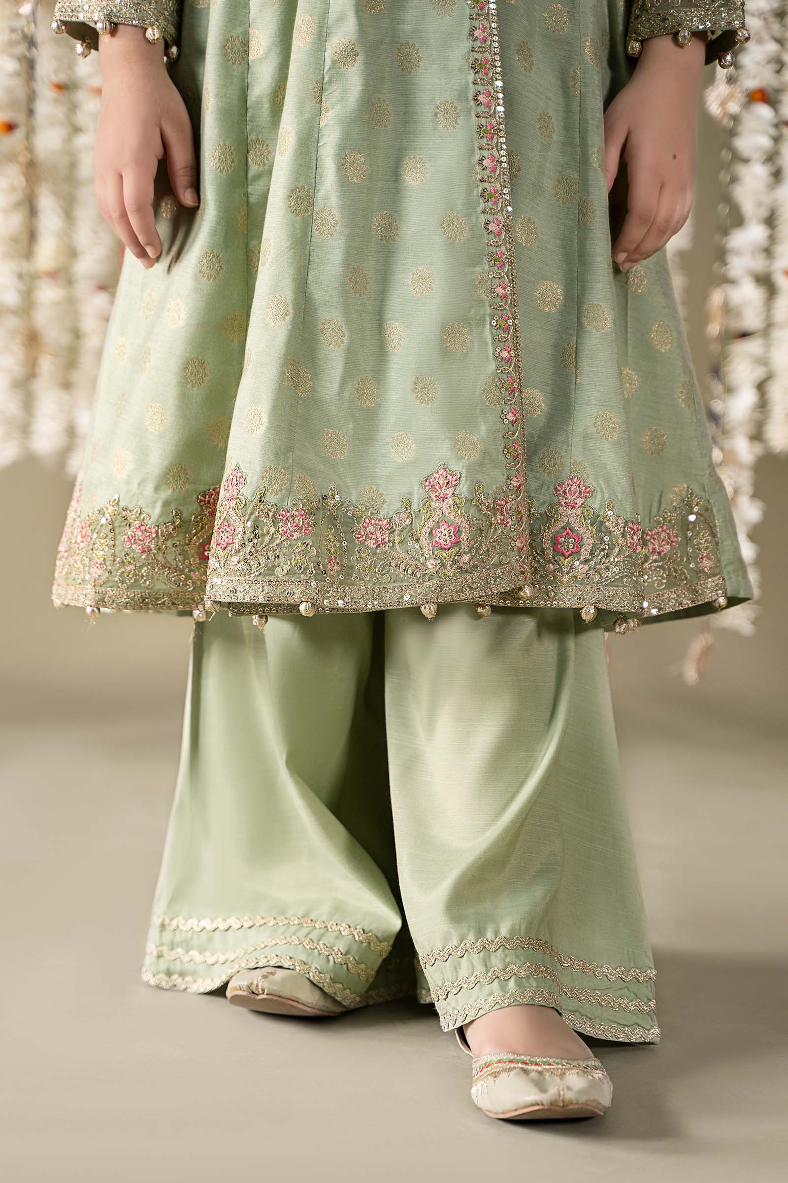 Maria B | 3 Piece Embroidered Cotton Lurex Suit | MKS-EF25-12 - Libasekhas