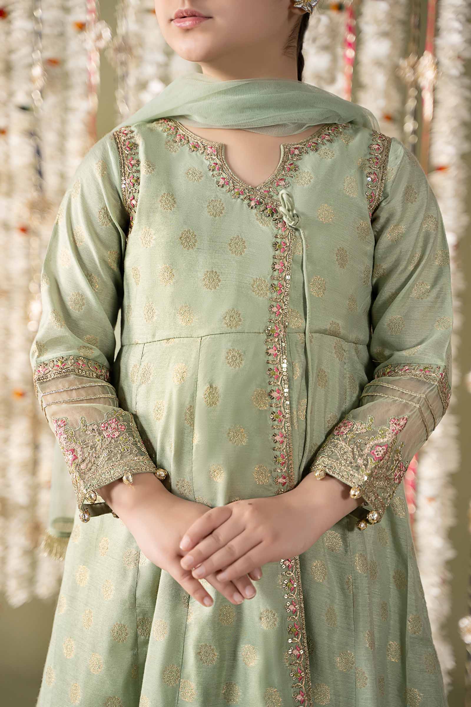 Maria B | 3 Piece Embroidered Cotton Lurex Suit | MKS-EF25-12 - Libasekhas