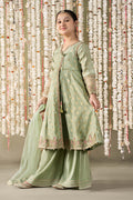 Maria B | 3 Piece Embroidered Cotton Lurex Suit | MKS-EF25-12 - House Of Zarish