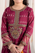 Maria B | 3 Piece Embroidered Raw Silk Suit | MKS-EF25-30 - Libasekhas