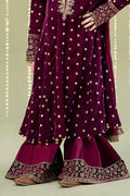 Maria B | 3 Piece Embroidered Velvet Suit | MKS-W24-38 - Libasekhas
