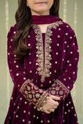Maria B | 3 Piece Embroidered Velvet Suit | MKS-W24-38 - Libasekhas
