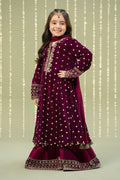 Maria B | 3 Piece Embroidered Velvet Suit | MKS-W24-38 - Libasekhas