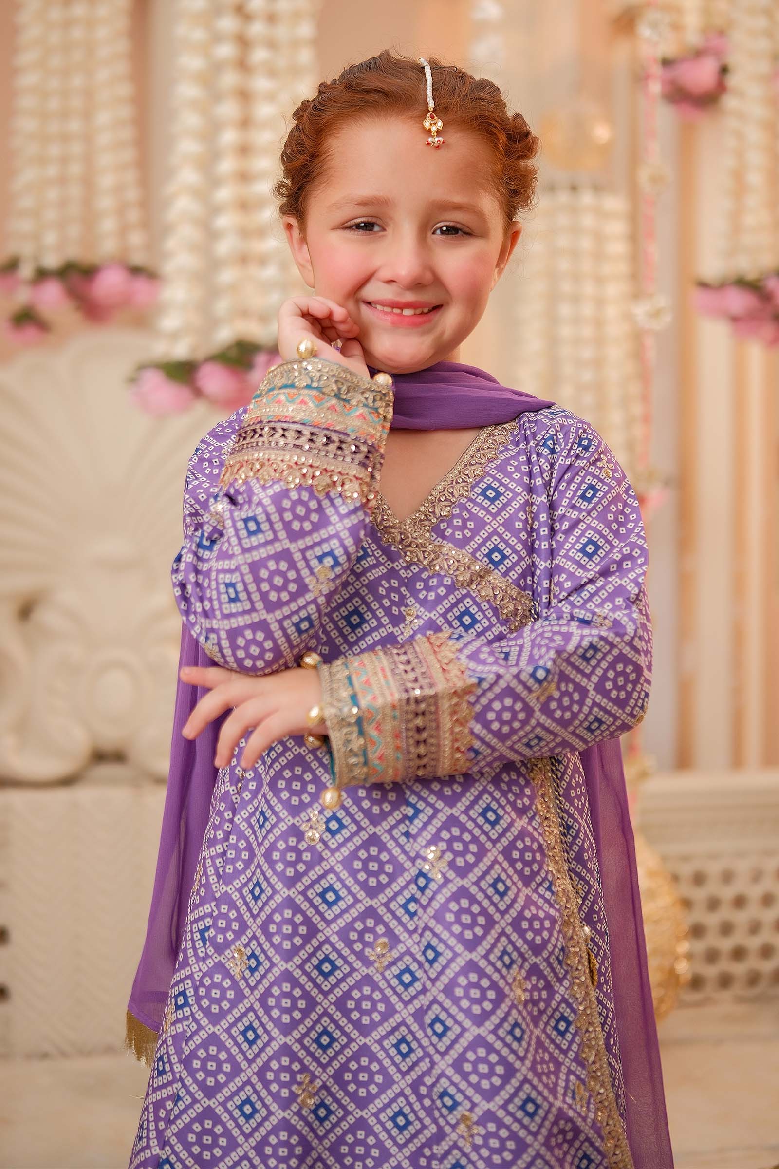 Maria B | 3 Piece Embroidered Raw Silk Suit | MKS-W24-20 - House Of Zarish