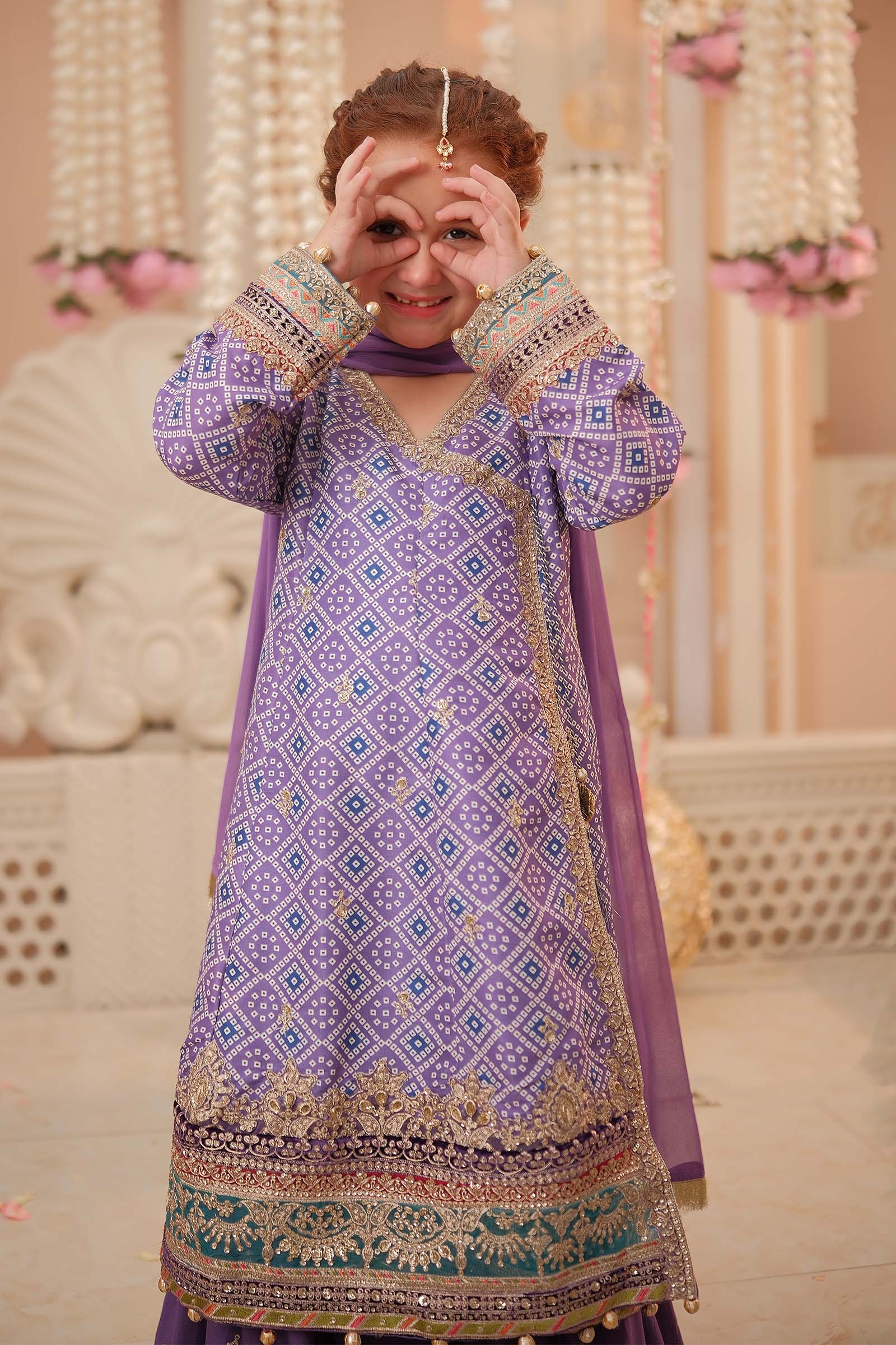 Maria B | 3 Piece Embroidered Raw Silk Suit | MKS-W24-20 - House Of Zarish