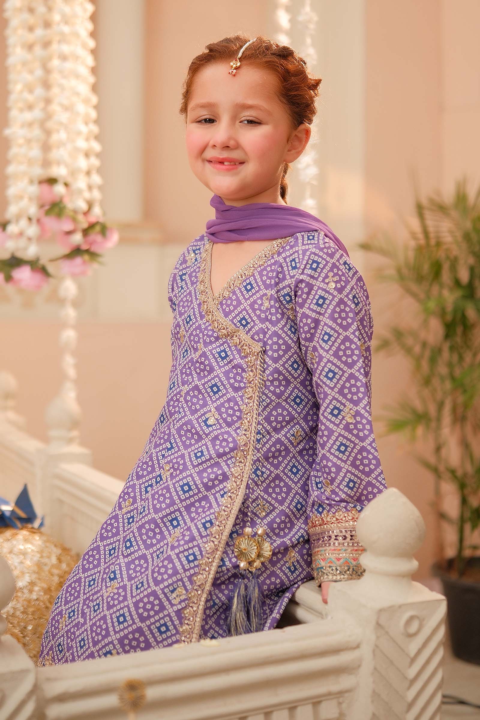 Maria B | 3 Piece Embroidered Raw Silk Suit | MKS-W24-20 - House Of Zarish