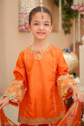 Maria B | 3 Piece Embroidered Raw Silk Suit | MKS-W24-31 - House Of Zarish
