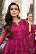 Maria B | Luxury Chiffon Collection | Magenta Pink - House Of Anaya