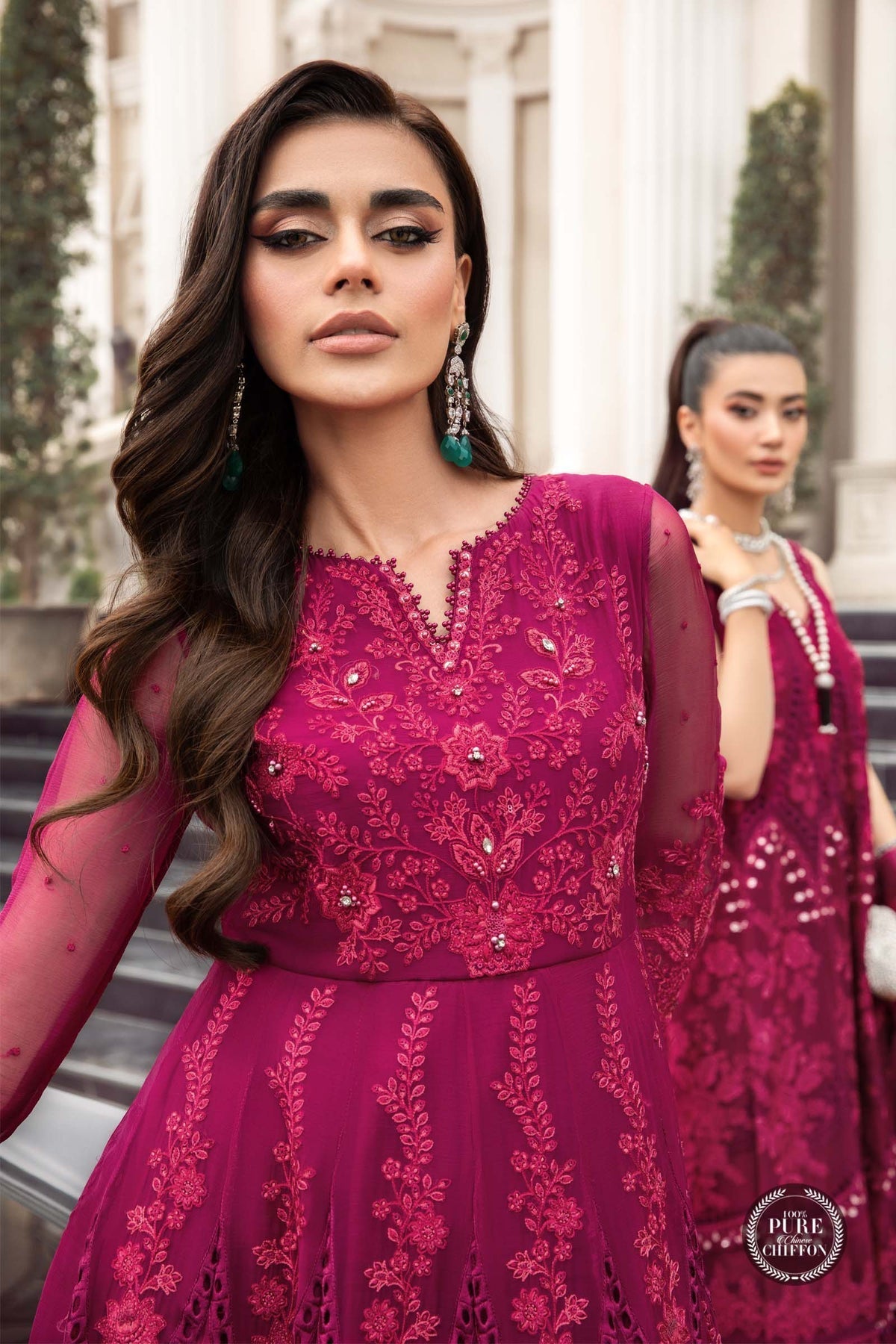 NEW MARIA B - MPC-23-107 Magenta Pink - Riwayat-e-khas