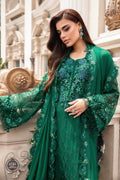 Maria B | Luxury Chiffon Collection | Emerald Green - House Of Anaya