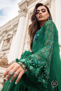 Maria B | Luxury Chiffon Collection | Emerald Green - House Of Anaya